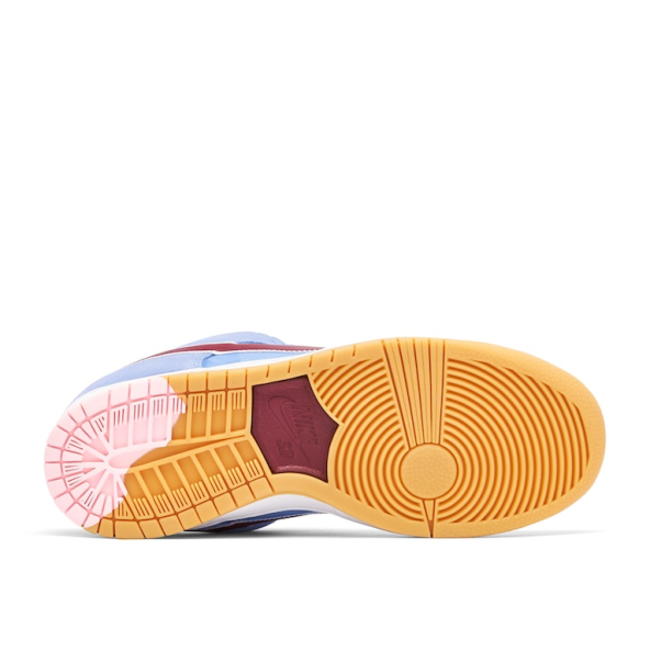 Nike Dunk Low Valour Blue Team Maroon - Resim 4