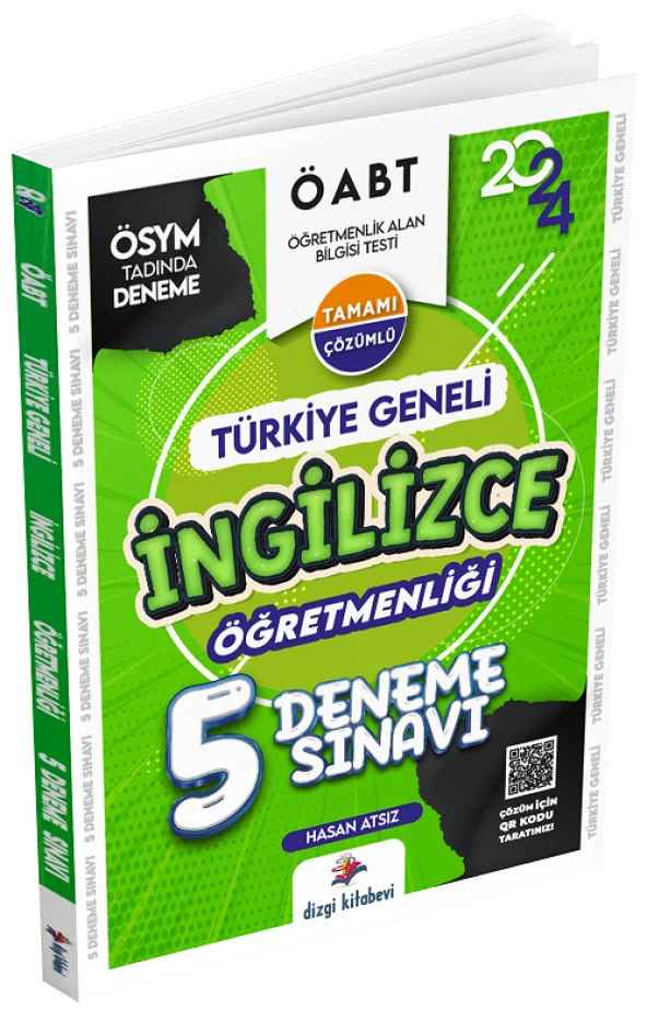 Dizgi Kitap 2024 ÖABT İngilizce Öğretmenliği 5 Deneme Çözümlü - Hasan Atsız Dizgi Kitap