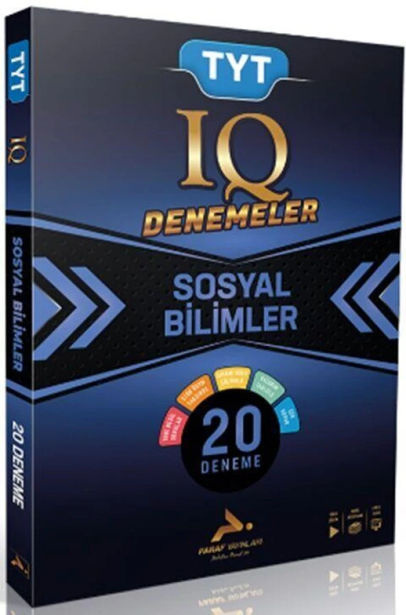 TYT IQ Sosyal Bilimler Video Çözümlü 20 Branş Deneme Paraf Yayınları
