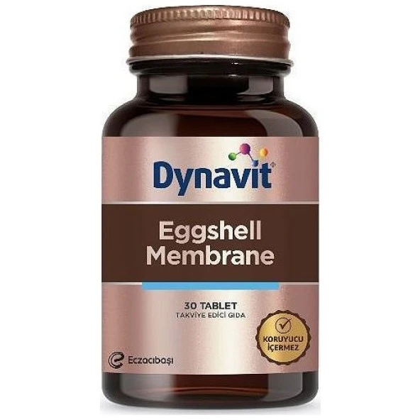 Dynavit Eggshell Membrane Yumurta Kabuğu Zarı, Zerdeçal Ve Manganez İçeren Takviye Gıda 30 Tablet