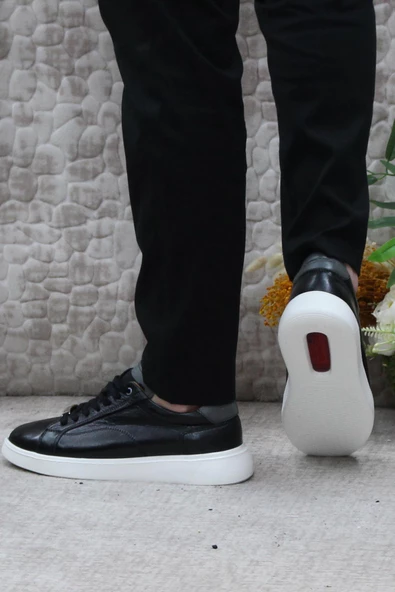 Pierre Cardin 63574 Siyah Orijinal Ürün İç Ve Dış Hakiki Deri Erkek Ayakkabı - Resim 4