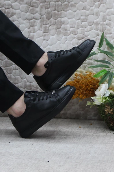 Pierre Cardin 779703 Siyah Orijinal Ürün İç Ve Dış Hakiki Deri Erkek Ayakkabı - Resim 5