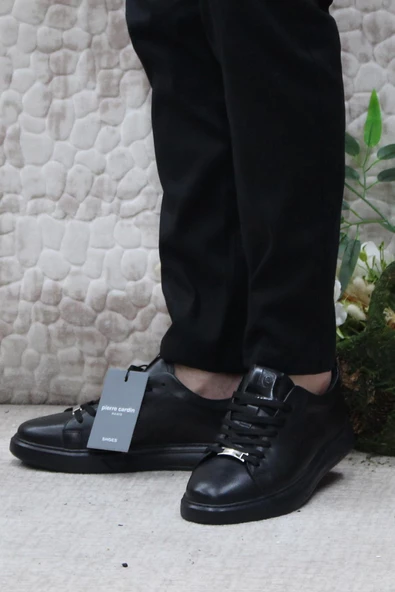 Pierre Cardin 779703 Siyah Orijinal Ürün İç Ve Dış Hakiki Deri Erkek Ayakkabı - Resim 3