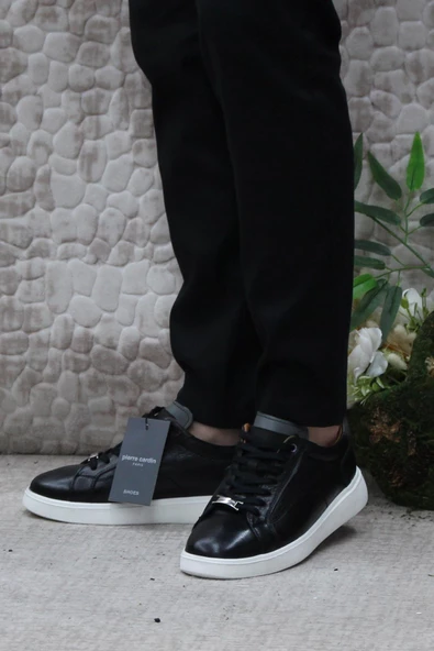 Pierre Cardin 63574 Siyah Orijinal Ürün İç Ve Dış Hakiki Deri Erkek Ayakkabı - Resim 3