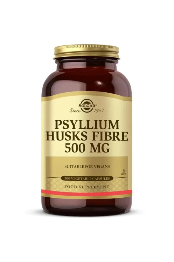 Solgar Psyllium Huks 500 mg 200 Kapsül