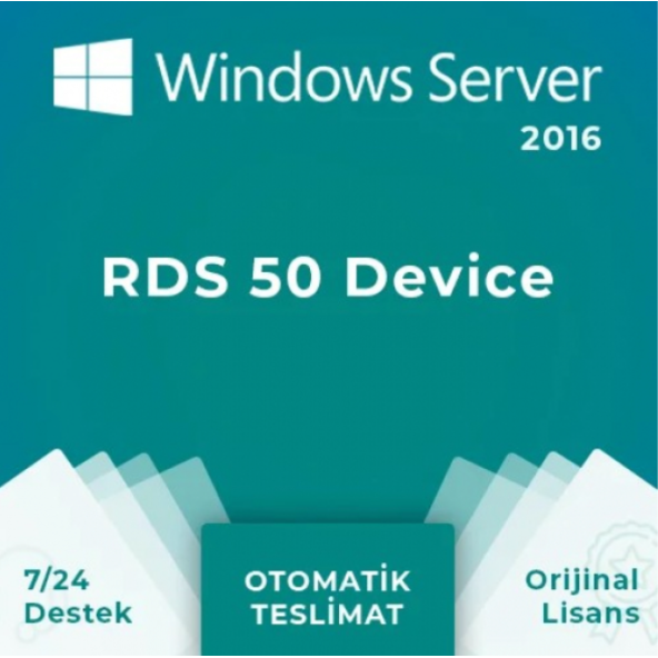 Windows Server 2016 RDS 50 User Lisans