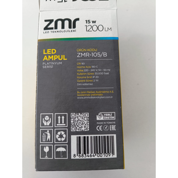 ZMR 15W LED AMPUL - 3