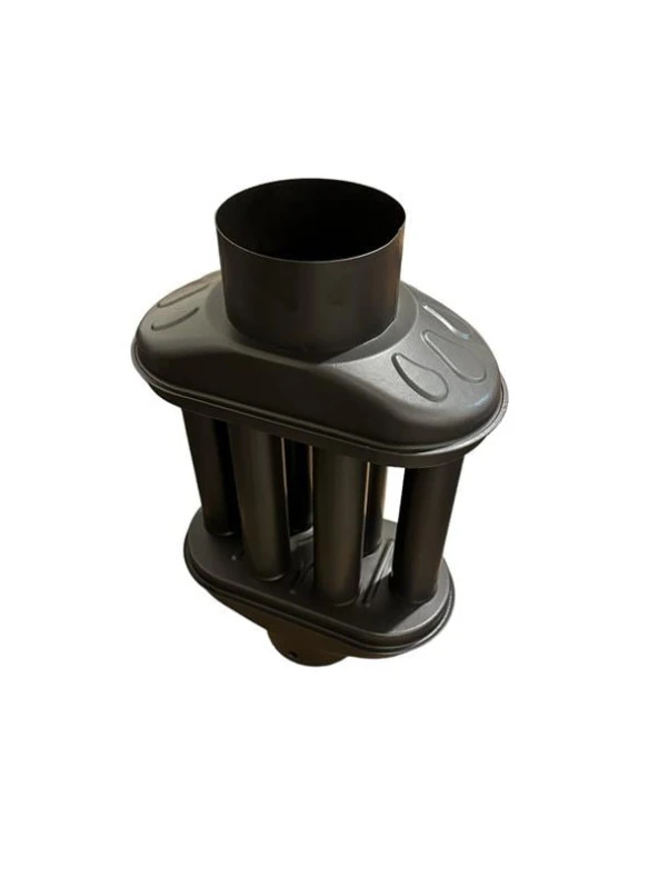 BACA CİMRİSİ / BOY: 40 CM / ÇAP: 13 CM / MAT SİYAH EMAYE / BABA'S STOVE - 3