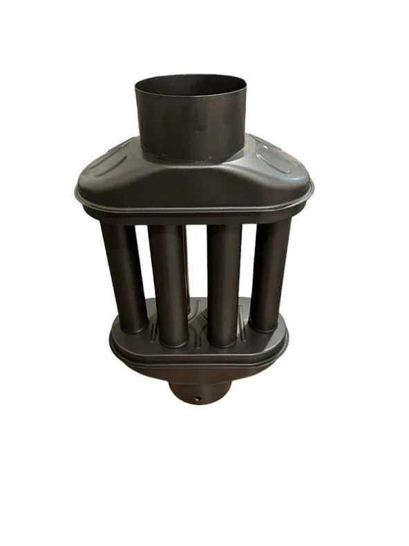 BACA CİMRİSİ / BOY: 40 CM / ÇAP: 13 CM / MAT SİYAH EMAYE / BABA'S STOVE - 4