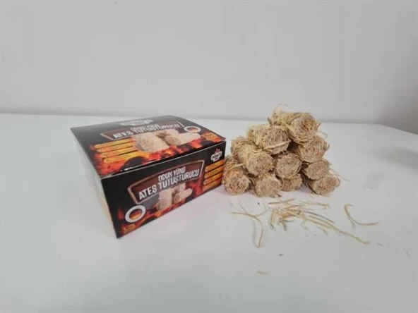 ODUN YÜNÜ TUTUŞTURUCU / BBQ, MANGAL, SOBA, ŞÖMİNE TUTUŞTURUCU / 16 ADET-225 GR / BABA'S BBQ