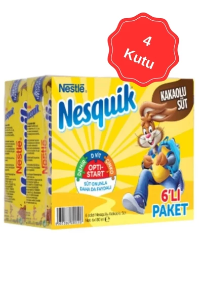 Nesquik Kakaolu Süt 180 ml (6 Lı x 4 Kutu)