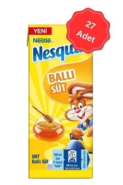 Nesquik Ballı Süt 180 ml x 27 Adet