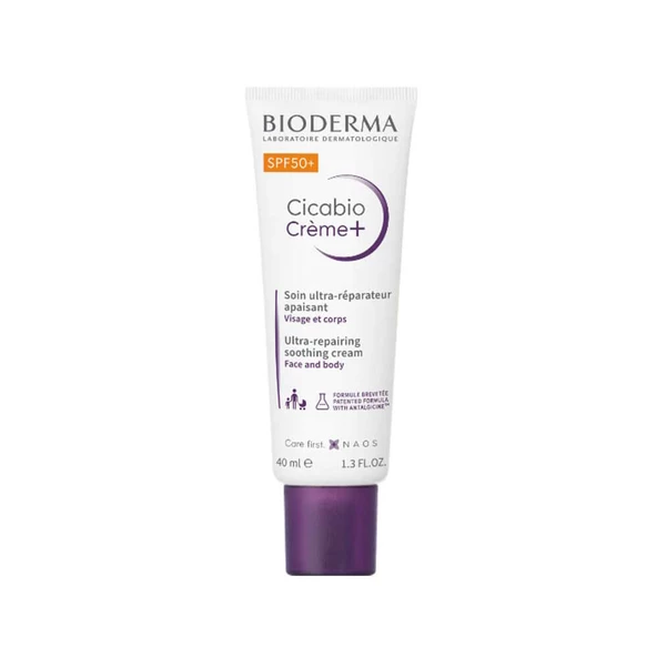 Bioderma Cicabio Cream+ SPF50+ Güneş Koruyucu İçeren Yatıştırıcı Bakım Kremi 40ml