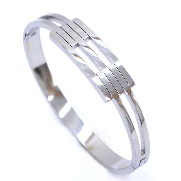 Çelik Kelepçe Bileklik 2 Kollu Kaburga BLZ-344 - 2