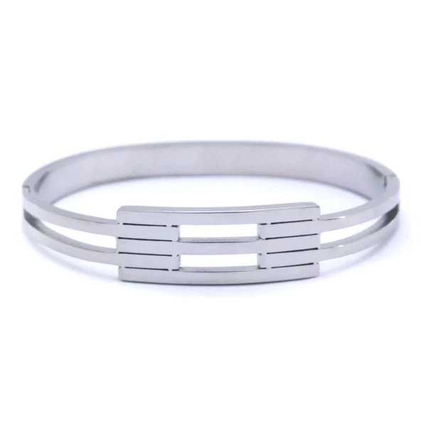 Çelik Kelepçe Bileklik 2 Kollu Kaburga BLZ-344 - 5