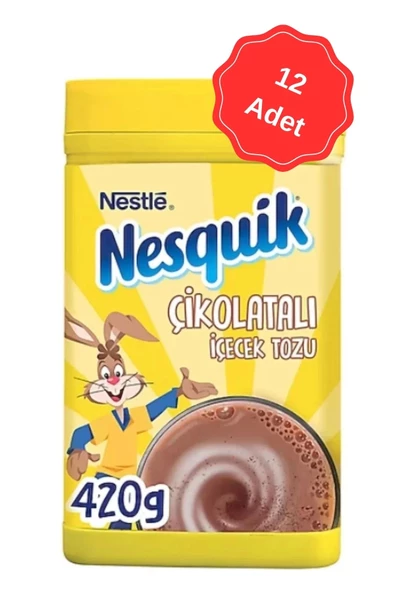 Nesquik Plus Kakaolu Toz İçecek 420G x 12 Adet