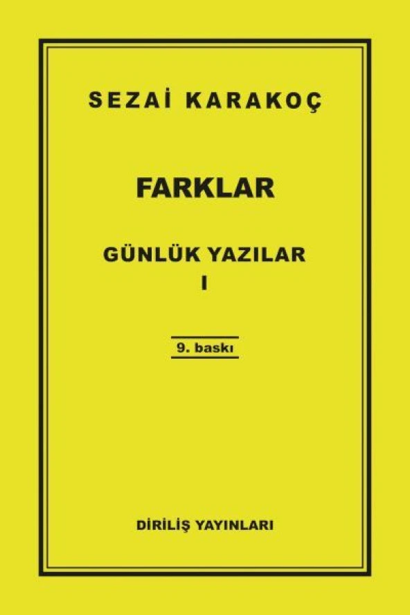 Günlük Yazılar 1 - Farklar
