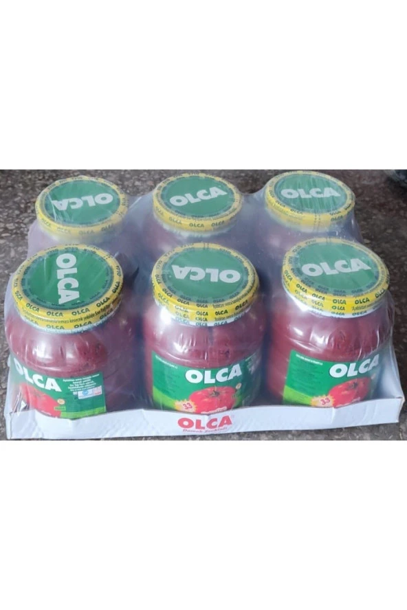 Olca Domates Salçası 1600 gr Pet Kavanoz 33 Brix (6 ADET)