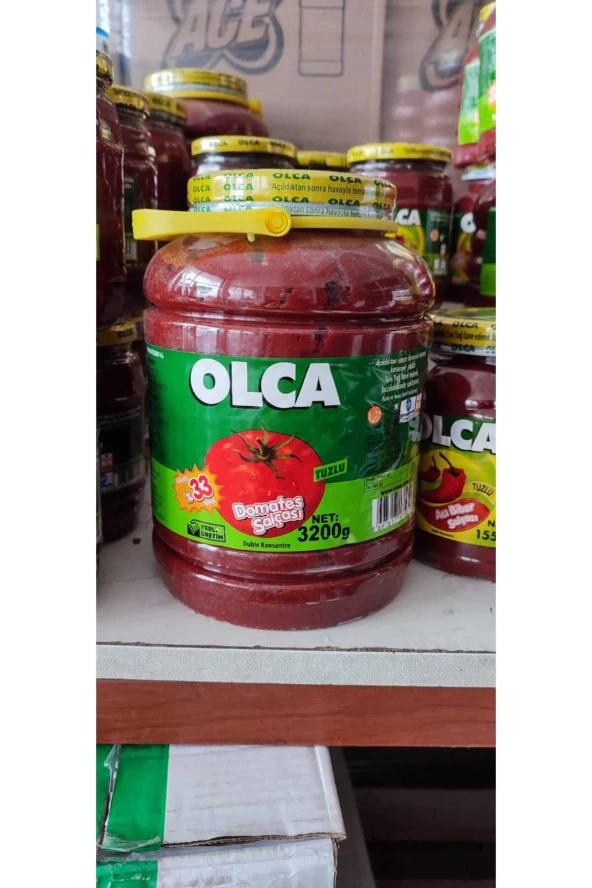 Olca DOMATES SALÇASI 3200 GR PET KAVANOZ 33 BRİX