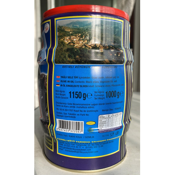 Katırlı Zeytin Katırlı Köyü Sofralık Siyah Zeytin 1 kg - 2