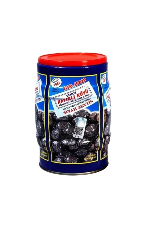 Tar-Koop 1 kg Katırlı Köyü Teneke Siyah Zeytin