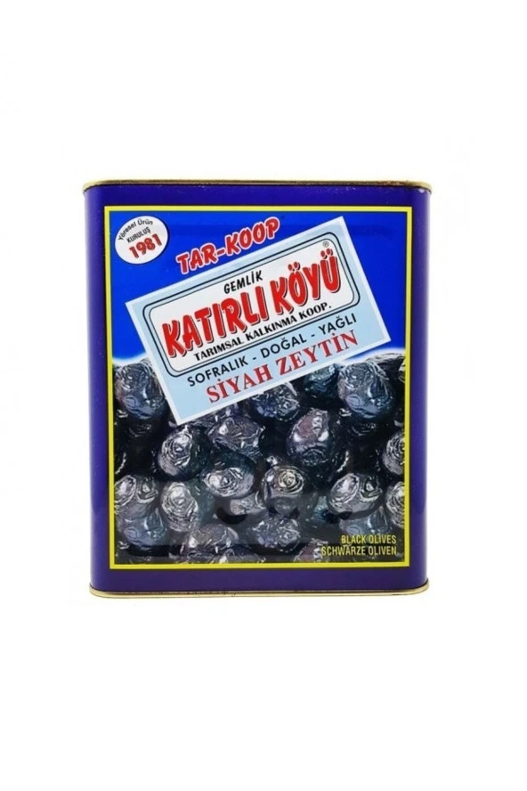 Tar-Koop 10 kg Gemlik Katırlı Köyü Kahvaltılık Siyah Zeytin