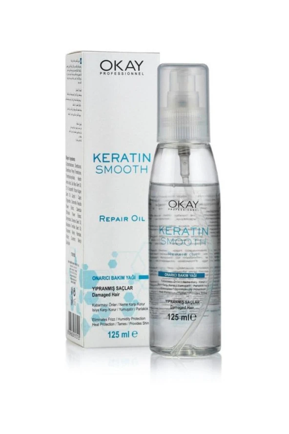 Okay Saç Bakım Yağı Keratin Smooth 125 ml