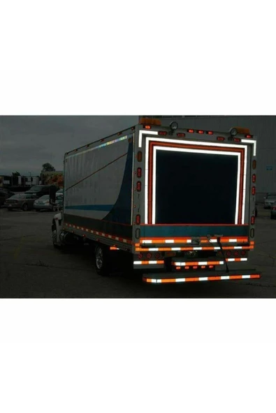 Tüvtürk Onaylı Reflektörlü Reflektif Fosforlu Şerit Bant Kesikli Sarı Ikaz Bandı 1 Metre - 3