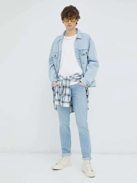 Lee Erkek T-Shirt LL04FQLJ - 8