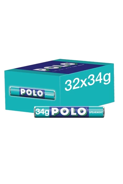 Polo Spearmint Naneli Şeker 34G x 32 Li