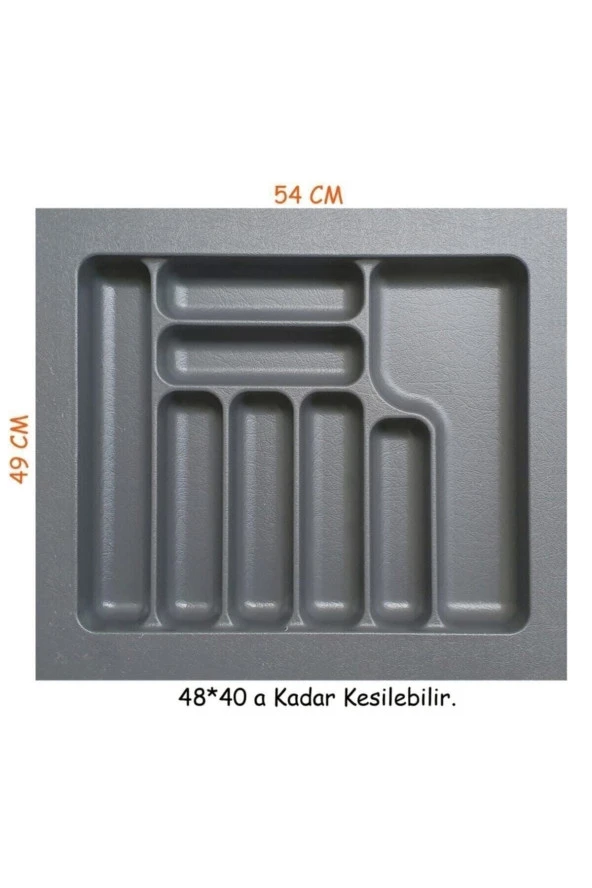 Starax Çekmece İçi Plastik Kaşıklık 54x49 cm S-2287 - 1