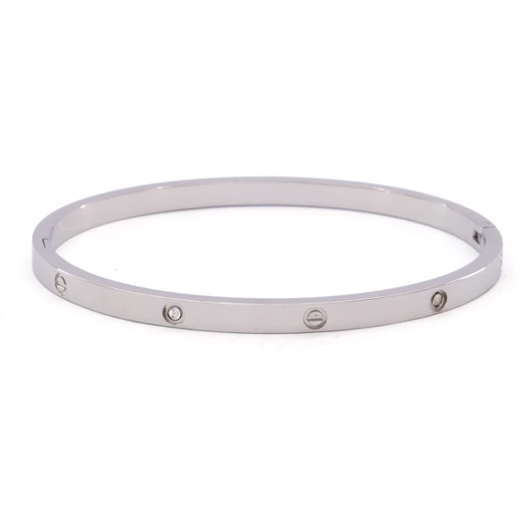 Çelik Kelepçe Bileklik Taşlı Love Model BLZ-596 ürün görseli
