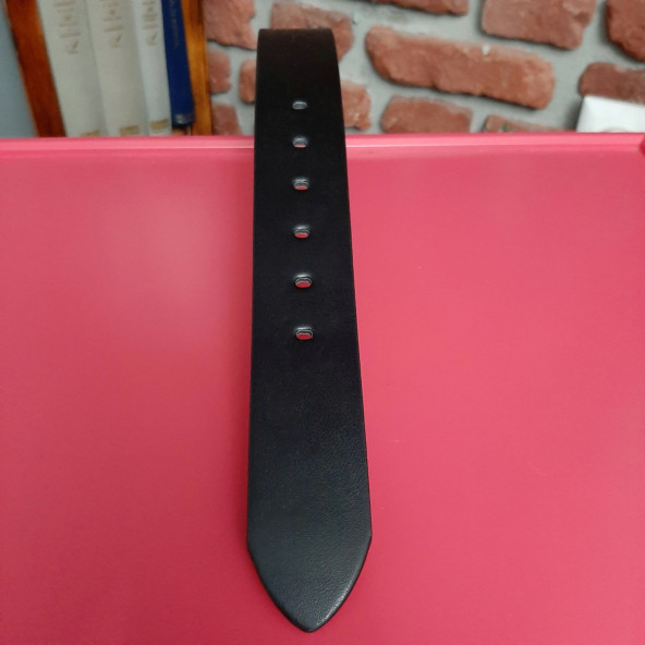 Erkek Spor Kemer 4,5 Cm. Düz Siyah Gvn-0058 - 3