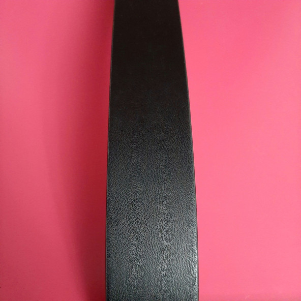 Erkek Spor Kemer 4,5 Cm. Düz Siyah Gvn-0058 - 4