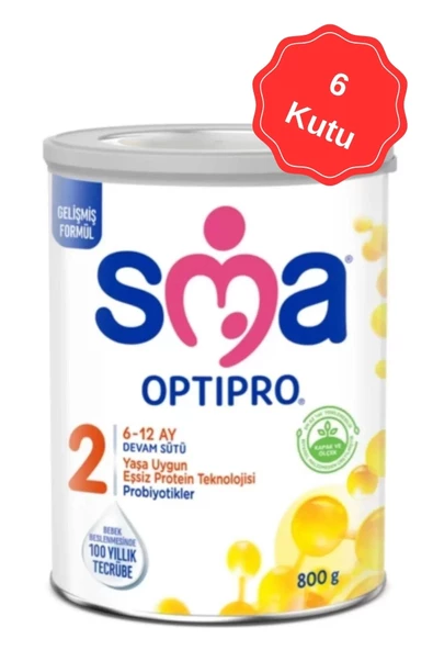 Sma Optıpro-2 (6-12 Ay) Bebek Sütü 800 G x 6 Adet