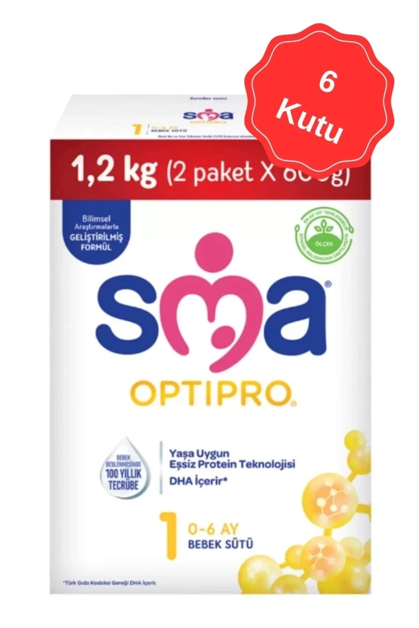 Sma Optıpro-1 (0-6 Ay) Bebek Sütü (2x600G) X 6 Adet