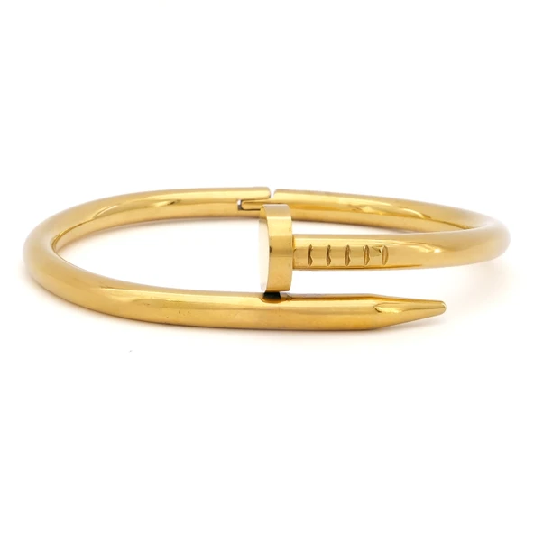 Altın Kaplama  Çivi Model Unisex Spor Kelepçe ürün görseli