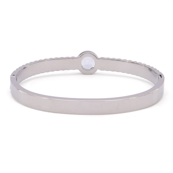 Çelik Kelepçe Bileklik Zirkon Taşlı Model BLZ-426 - 3