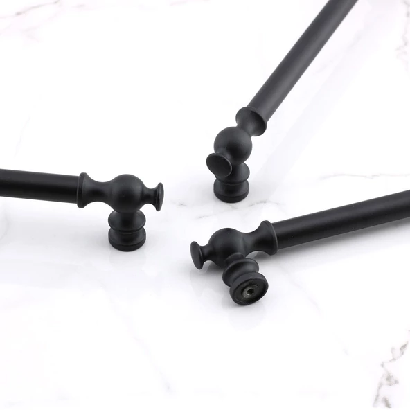 Arya 160 mm Siyah Kulp Metal Mobilya Mutfak Çekmece Dolap Dolabı Kapak Kulpları Kulbu Kulpu 160 mm - 4