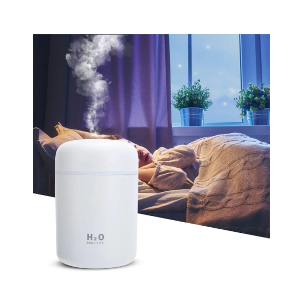 QASUL Ledli Oda Ofis Nemlendirici Buhar Makinesi Aroma Difizörü H2O - 2