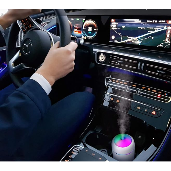 QASUL Ledli Oda Ofis Nemlendirici Buhar Makinesi Aroma Difizörü H2O - 4