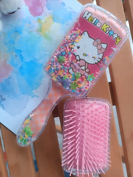 Pullu Hello Kitty Kız Çocuklarına Özel Acıtmayan Tarak 1 ADET - 4