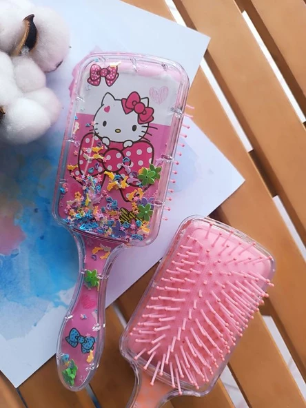 Pullu Hello Kitty Kız Çocuklarına Özel Acıtmayan Tarak 1 ADET - 3