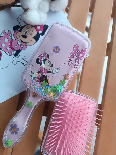 Pullu Minnie Mause Kız Çocuklarına Özel Acıtmayan Tarak 1 ADET - 4