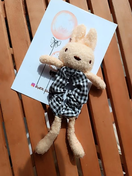 Pötikareli Tavşanlı Türlü Peluş Bağlama Tokası