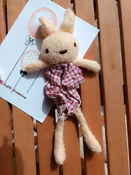 Pötikareli Tavşanlı Türlü Peluş Bağlama Tokası - 5