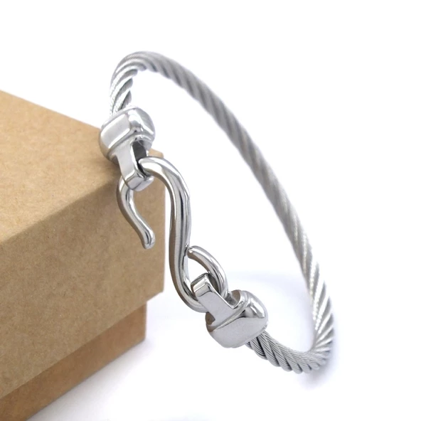 316l Çelik Halat Unisex Spor Kelepçe - Resim 4