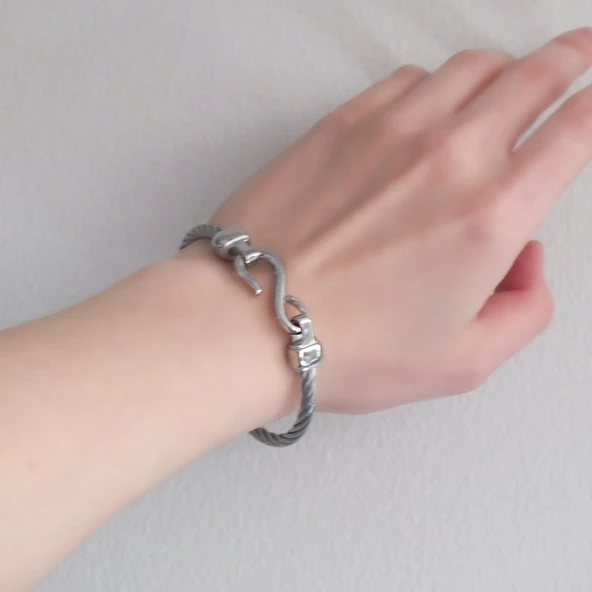 316l Çelik Halat Unisex Spor Kelepçe - Resim 3