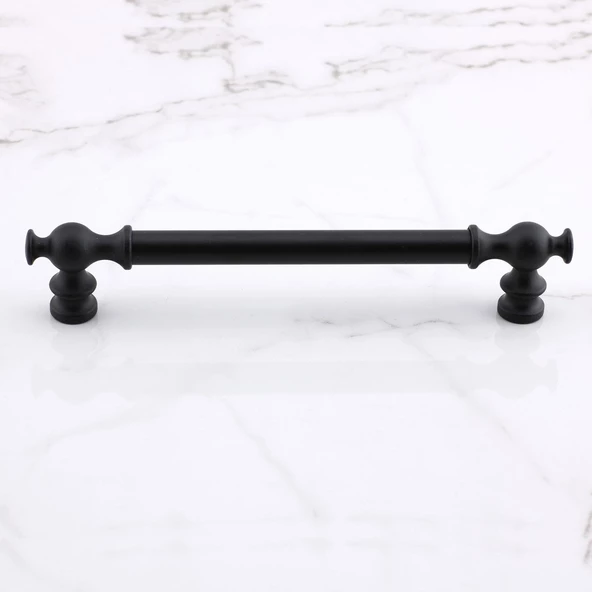 Arya 192 mm Siyah Mobilya Çekmece Metal Kulp Mutfak Dolap Dolabı Kapak Kulpları Kulbu Kulpu 192 mm - Resim 6