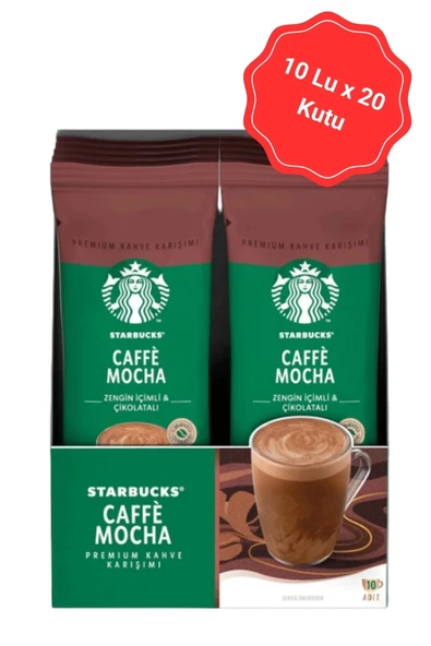 Starbucks Mocha Kahve 22 G (10 Lu x 20 Kutu)